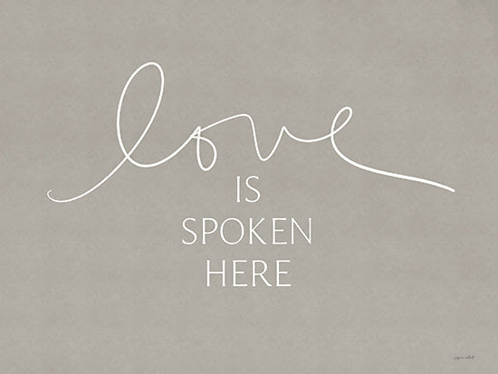 Annie LaPoint ALP2474 - ALP2474 - Love is Spoken Here - 16x12 Religious, Love is Spoken Here, Typography, Signs, Textual Art from Penny Lane