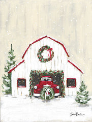 BAKE322 - Farmhouse Christmas Truck & Barn - 12x16