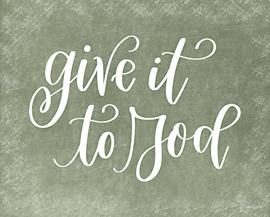 Imperfect Dust DUST1154 - DUST1154 - Give it to God - 16x12 Religious, Give It to God, Typography, Signs, Textual Art, Motivational, Green & White from Penny Lane