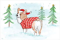 MOL2785 - Christmas Corgi Dog - 18x12