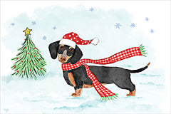 MOL2786 - Christmas Dachshund Dog - 18x12