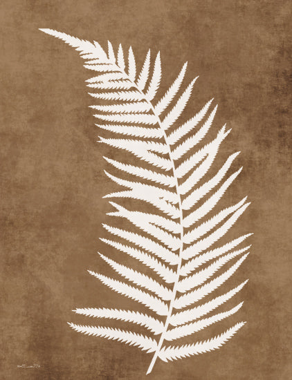 Susan Ball SB1425 - SB1425 - Sienna Fern Frond 2 - 12x16 Greenery, Fern, Fond, Sienna Fern Frond, Silhouette, Brown Background from Penny Lane