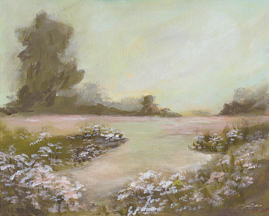 Amanda Hilburn AH217 - AH217 - Peaceful Day - 16x12 green landscape, floral path, soft pastels, blooming meadow, serene setting, winding trail, wildflowers from Penny Lane