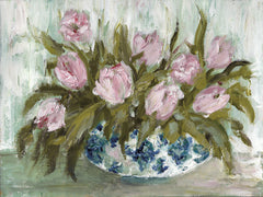 AH243 - Pink Tulips in Chinoiserie - 16x12