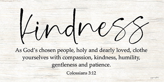 Annie LaPoint ALP2664 - ALP2664 - Kindness - 18x9 Colossians 3:12, kindness, compassion, humility, decorative script, faith message, Christian virtues from Penny Lane