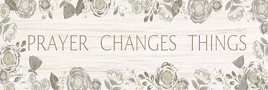 Annie LaPoint ALP2669 - ALP2669 - Prayer Changes Things - 18x6  prayer changes things, green floral border, inspirational Christian art, text centered, scripture-themed encouragement from Penny Lane
