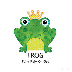 ALP2842 - Fully Rely on God Frog - 12x12