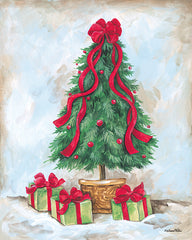 ART1391 - Red Bow Christmas Tree    - 12x16