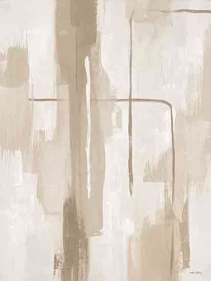 Amber Sterling AS105 - AS105 - In the Lines III - 12x16 abstract composition, muted colors, horizontal and vertical lines, textured layers, neutral palette, contemporary abstract, minimalist expression from Penny Lane