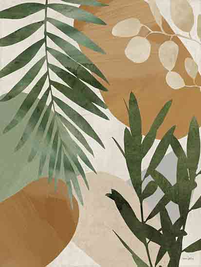 Amber Sterling AS121 - AS121 - Nature Elements I - 12x16 tropical foliage, abstract greenery, palm leaves, botanical design, green palette, natural forms, modern tropical art from Penny Lane