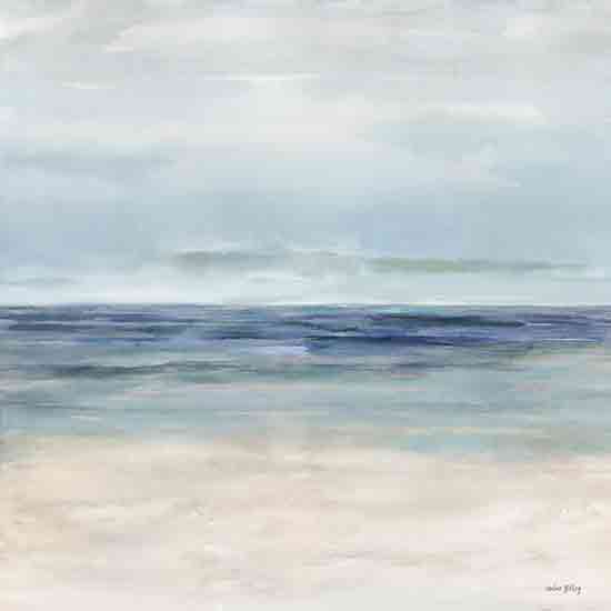 Amber Sterling AS139 - AS139 - Soft Coastline - 12x12 ocean waves, serene blue tones, minimalist seascape, abstract water art, watercolor effect, coastal calm from Penny Lane