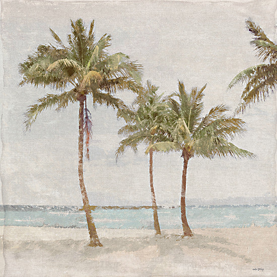 Amber Sterling AS432 - AS432 - My Favorite Spot - 12x12 palm trees, beach scene, soft hues, coastal trees, tranquil beach, tropical shore, relaxed setting, natural textures from Penny Lane