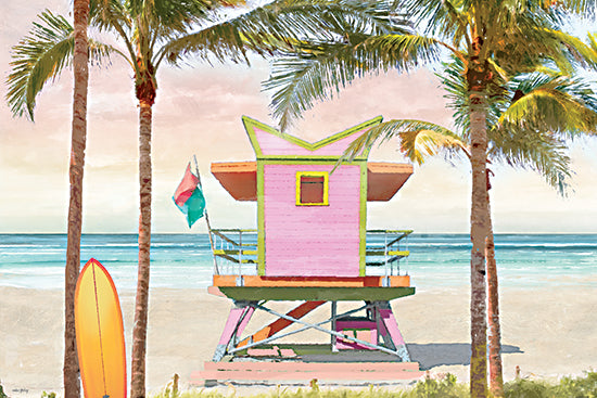 Amber Sterling AS462 - AS462 - Sun-Kissed Beach - 18x12 Countryside painting, farm houses, rolling hills, greenery, rustic, scenic landscape, vintage style, traditional artwork from Penny Lane