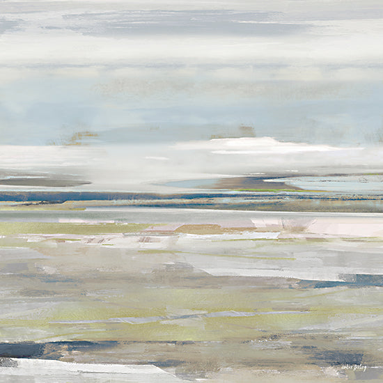 Amber Sterling AS513 - AS513 - Horizon's Edge III - 12x12 abstract marsh, blue sky, layered landscape from Penny Lane