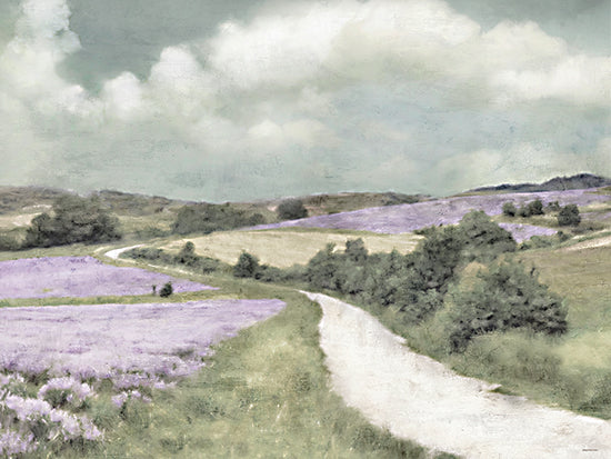 Bluebird Barn BLUE567 - BLUE567 - Lavendar Lane - 16x12 lavender fields, countryside, path through hills, cloudy sky, nature landscape, serene, peaceful, painterly style, scenic countryside from Penny Lane