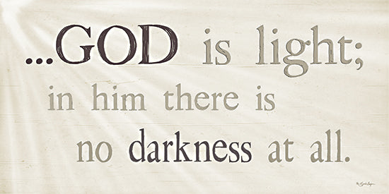 Susie Boyer BOY782 - BOY782 - God is Light - 18x9 scripture quote, religious message, Christian typography, light and shadow, faith-based art from Penny Lane