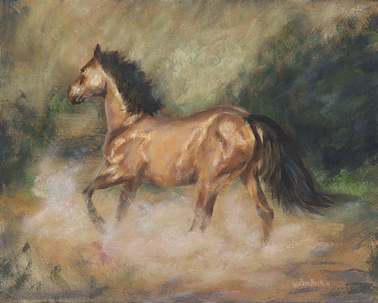 Pam Britton BR639 - BR639 - Wild Beauty - 16x12 horse, galloping, motion, western art, nature, wild mustang from Penny Lane