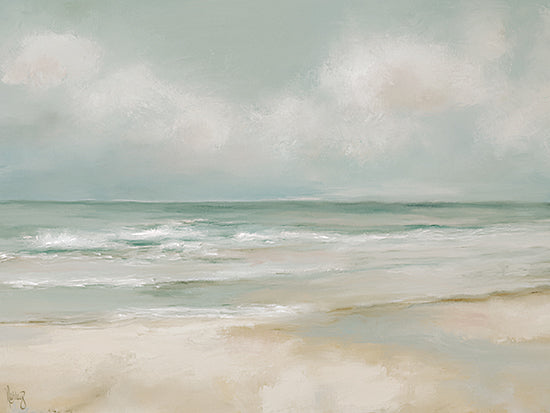 Ashley Bradley BRAD278 - BRAD278 - Coastal Retreat - 16x12 Soft ocean waves, tranquil beach, seafoam, pastel sky, shoreline, coastal seascape, calming water from Penny Lane