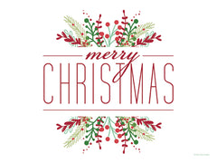 BRO369 - Merry Christmas - 16x12