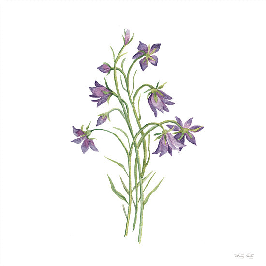 Cindy Jacobs CIN4366 - CIN4366 - Bluebells Botanical - 12x12 purple bellflowers, meadow bouquet, botanical watercolor, detailed leaves and petals, vibrant natural artwork from Penny Lane
