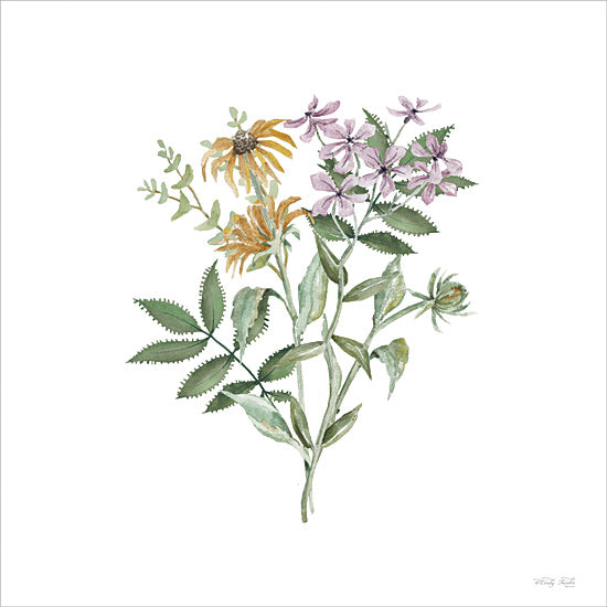 Cindy Jacobs CIN4367 - CIN4367 - Botanical Mix I - 12x12 mixed wildflowers, yellow and purple blossoms, watercolor garden art, detailed foliage, country bouquet from Penny Lane