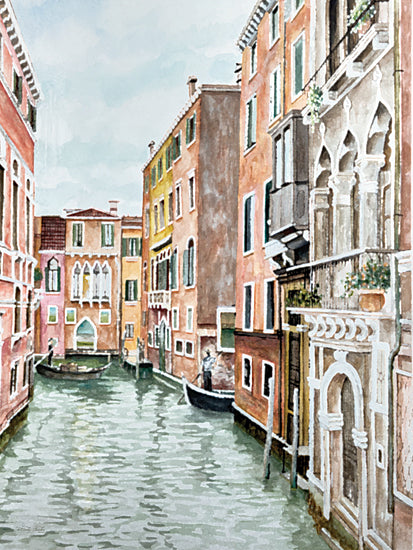 Cindy Jacobs CIN4389 - CIN4389 - Venetian Dream  - 12x16  Venice canal, gondolas, old European buildings, arched windows, Italian cityscape, water reflections, historic architecture, watercolor from Penny Lane