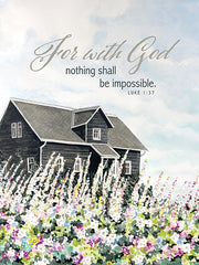 CIN4392 - For With God - 12x16
