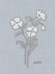 CIN4421 - Embroidered Poppies - 12x16