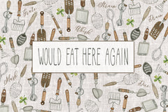 CIN4631 - Would Eat Here Again - 18x12