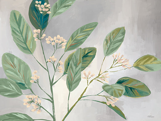 Cat Thurman Designs CTD315 - CTD315 - Flourishing - 16x12 green foliage, leafy branches, soft background, botanical theme, natural greenery, subtle blooms, painterly brush strokes from Penny Lane