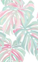 CTD318 - Pastel Monstera Leaves - 12x18