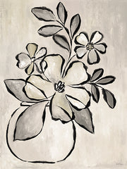 CTD326 - Café Au Lait Floral I - 12x16