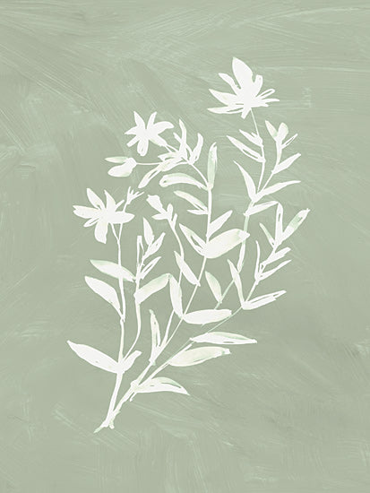 Dogwood Portfolio DOG323 - DOG323 - Botanical Toss I - 12x16 minimalistic, abstract, botanical, pastel green, floral silhouette, nature art, soft aesthetic, monochrome, calming design, home decor from Penny Lane
