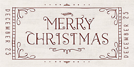 Dogwood Portfolio DOG348 - DOG348 - Merry Christmas Ticket - 18x9 Keep Christmas in your heart, holiday decor, mistletoe and berries, silver ornament, watercolor floral frame, inspirational quote from Penny Lane