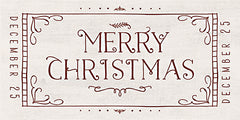 DOG348 - Merry Christmas Ticket - 18x9