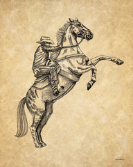 DS2198 - Cowboy on Horse II     - 12x16