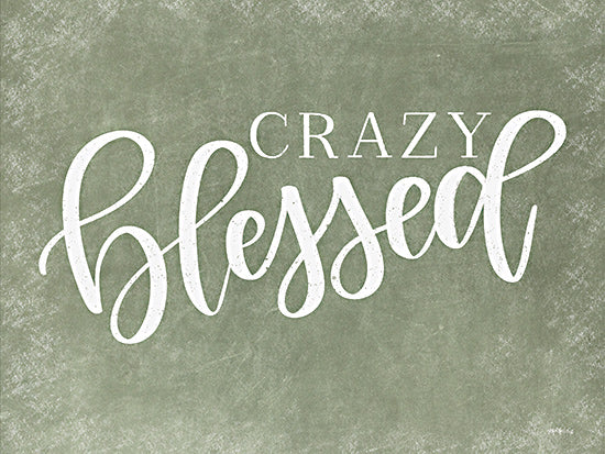 Imperfect Dust DUST1217 - DUST1217 - Crazy Blessed - 16x12 blessed life quote, chalkboard effect, vintage-inspired typography, farmhouse wall art from Penny Lane