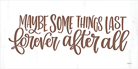 Imperfect Dust DUST1264 - Forever After All - 18x9 forever love sentimental quote inspiration wedding anniversary text art from Penny Lane