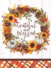 ET454 - Grateful and Blessed Wreath - 12x16
