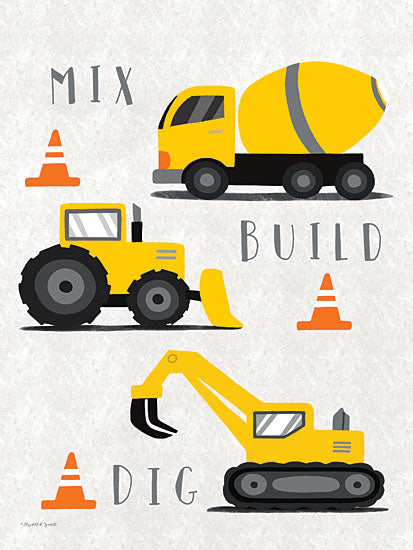 Elizabeth Tyndall ET487 - ET487 - Mix, Build, Dig - 12x16 merry christmas, holiday wreath, pine cones, red berries, silver ribbon, festive greenery, winter celebration, handwritten text, elegant holiday art from Penny Lane