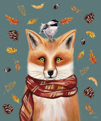 ET524 - Autumn Fox with Bird - 12x16