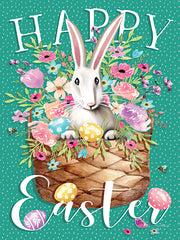 ET545 - Happy Easter Bunny and Basket - 12x16