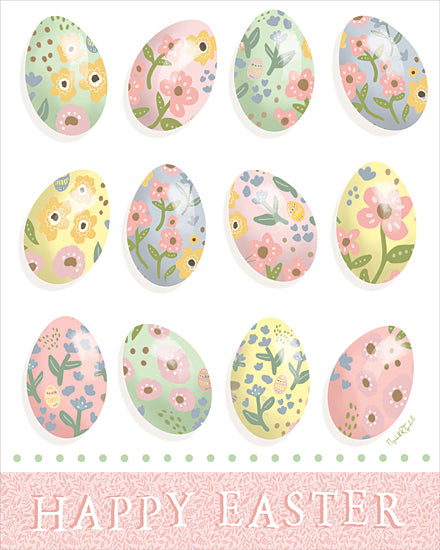 Elizabeth Tyndall ET679 - ET679 - Happy Easter - 12x16 Happy Easter eggs, pastel spring patterns from Penny Lane