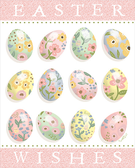 Elizabeth Tyndall ET680 - ET680 - Easter Wishes - 12x16 Easter wishes, decorative eggs, spring greeting from Penny Lane