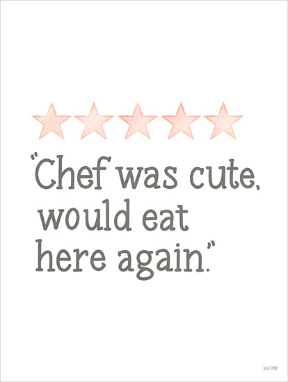 House Fenway FEN1182 - FEN1182 - Would Eat Here Again - 12x16 funny chef quote, five-star rating, humor, cute chef, dining experience, decorative sign, farmhouse decor from Penny Lane