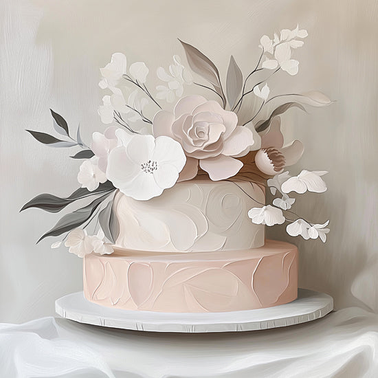 Heidi Kuntz HK451 - HK451 - Sweet Flowers      - 12x12 wedding cake, floral decor, white and blush tones, elegant cake design, soft background, romantic celebration from Penny Lane