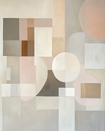 Heidi Kuntz HK480 - HK480 - Shape Shifters   - 12x16 Geometric, Abstract Shapes, Modern, Neutral Colors, Minimalist from Penny Lane
