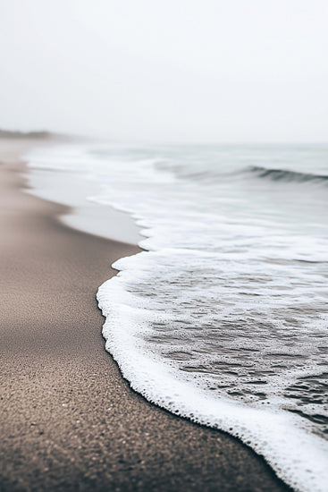 Heidi Kuntz HK536 - HK536 - A Closer Look - 12x18 ocean waves, sandy beach, foam shoreline, minimalism, coastal mood, photographic realism from Penny Lane
