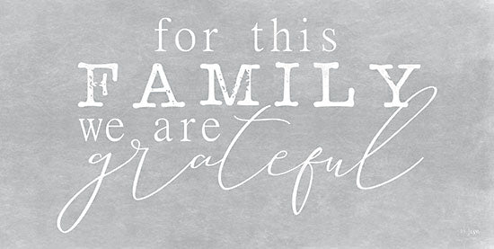Jaxn Blvd. JAXN548 - JAXN548 - For This Family       - 30x16 family gratitude sign, thankful message, script and print text, farmhouse wall art, white and blue theme from Penny Lane