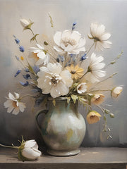 JO293 - Ivory Blooms - 12x16